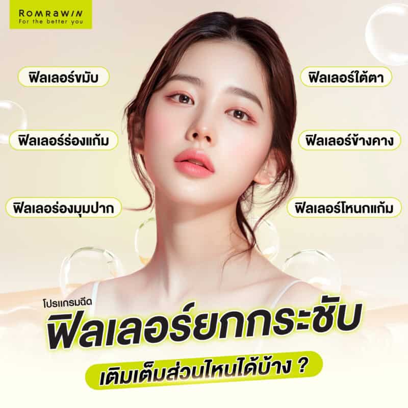 ฟิลเลอร์ยกกระชับเติมเต็มส่วนไหนได้บ้าง