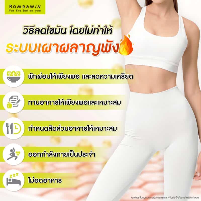 วิธีลดไขมัน โดยไม่ทำให้ระบบเผาผลาญพัง