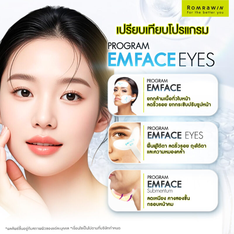 เปรียบเทียบโปรแกรม EMFACE ทั้ง 3 รูปแบบ เลือกให้ตรงกับปัญหาของคุณ