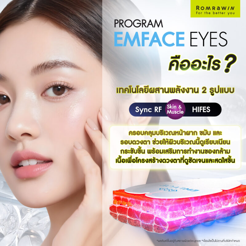 EMFACE Eyes ฟื้นฟูกล้ามเนื้อรอบดวงตา คืออะไร?