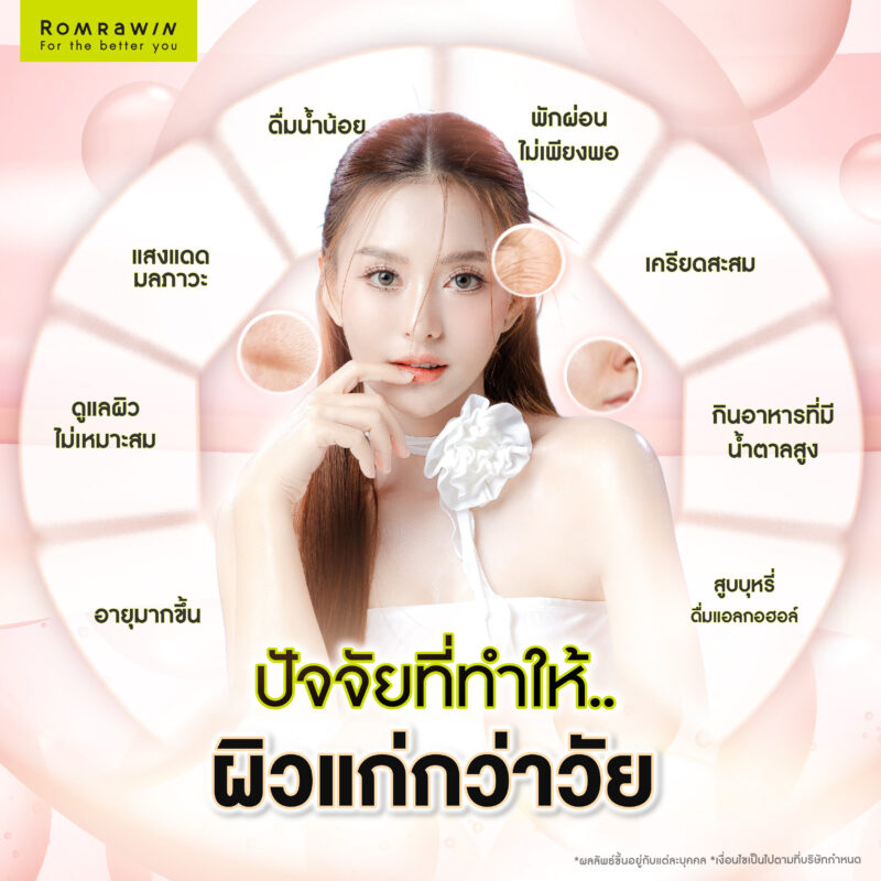 ปัจจัยที่ทำให้ผิวแก่กว่าวัย