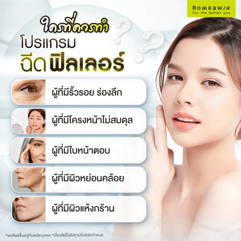 ใครที่ควรเลือกฉีดฟิลเลอร์?