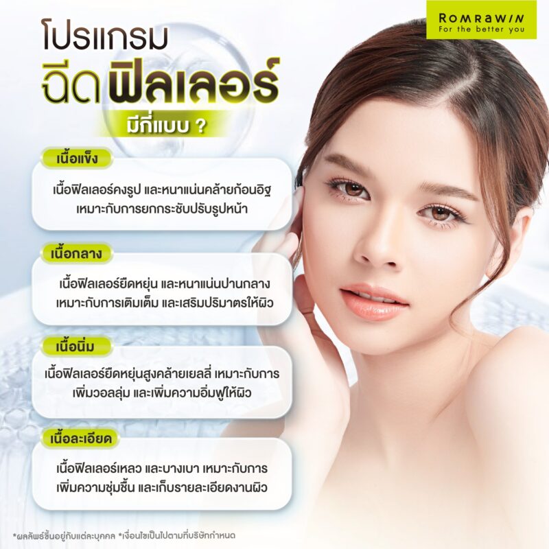 เนื้อฟิลเลอร์มีกี่แบบ? เลือกอย่างไรให้ตอบโจทย์?