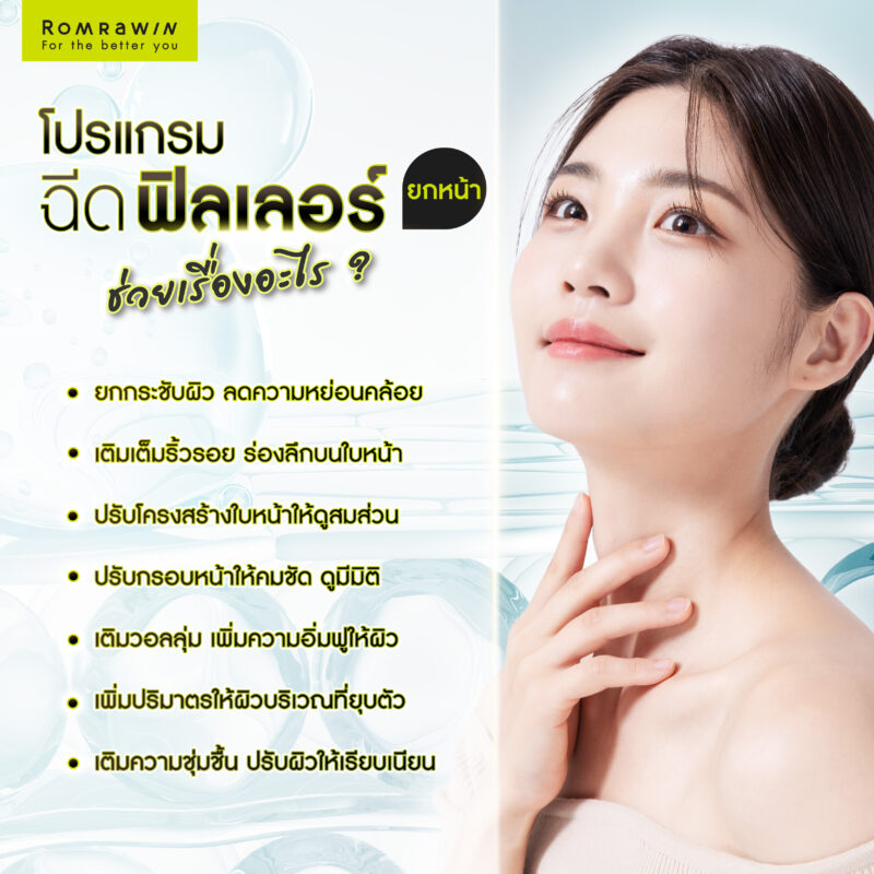 ฟิลเลอร์ยกหน้า ช่วยเรื่องอะไร?