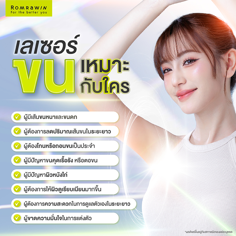 เลเซอร์ขนเหมาะกับใคร?