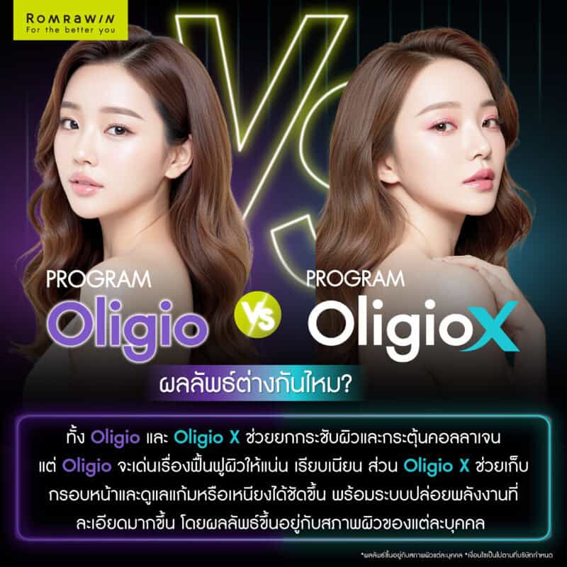 Oligio X vs Oligio ผลลัพธ์ต่างกันไหม