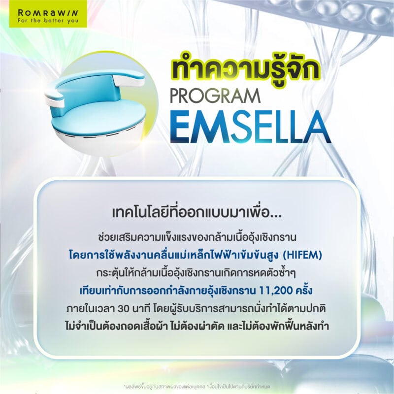 ทำความรู้จักเก้าอี้ Emsella