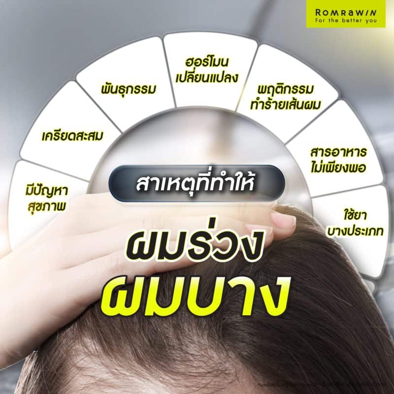 สาเหตุที่ทำให้ผมร่วง ผมบาง