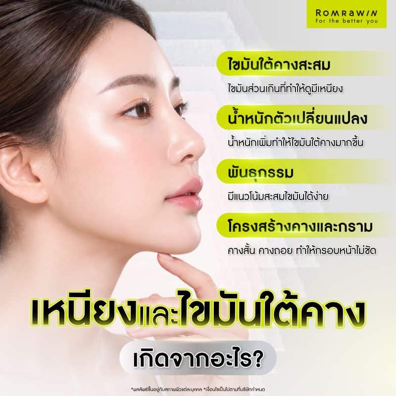 เหนียงและไขมันใต้คางเกิดจากอะไร?